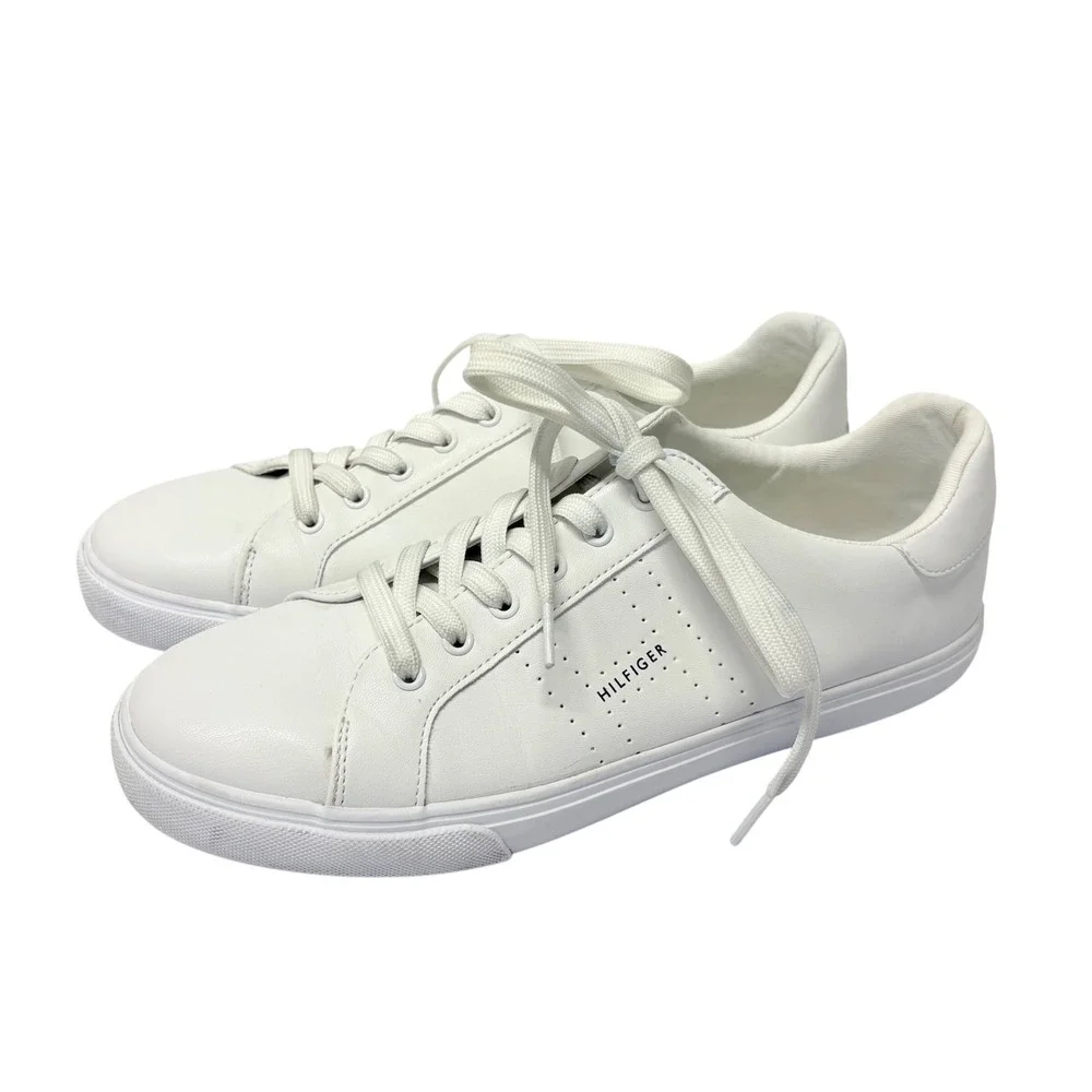 Tommy Hilfiger Women's Size 10M TWLAMISS White Lace-Up Sneakers Shoes Casual